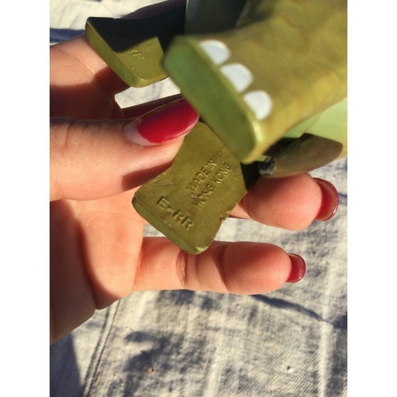 Vintage e-rr toy elephant 4” 4 in Hong Kong green Moveable safari Africa - Picture 8 of 10